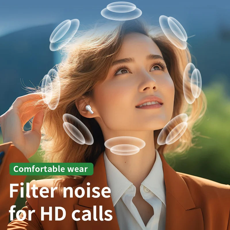 Original Bluetooth Earphones Wireless Bluetooth Headset Noise Cancelling Earbuds with Mic Wireless Headphones for smartphones